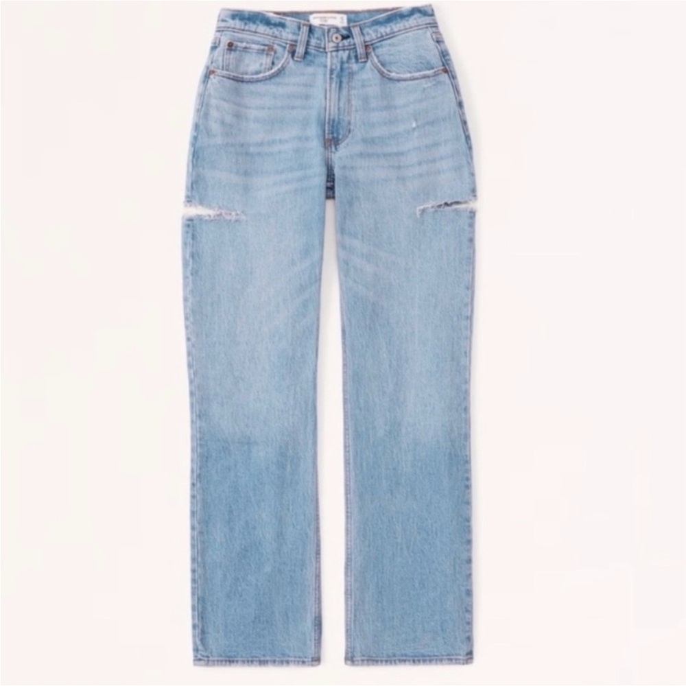 Abercrombie & Fitch Light Blue Straight Leg Jeans
